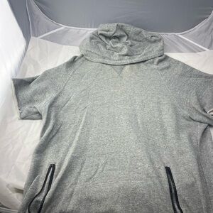 PacSun Gray Short Sleeve Hoodie Large